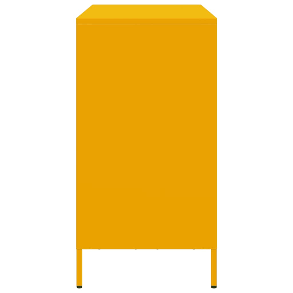 Sideboard Mustard Yellow 101.5 x 39 x 73.5 cm Cold Rolled Steel
