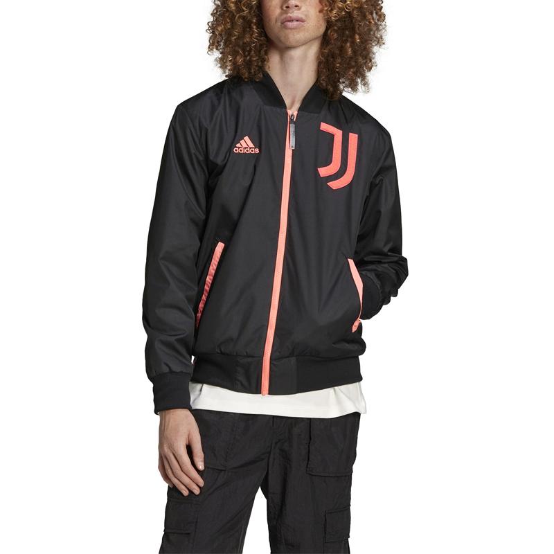 Adidas Спортивная куртка с логотипом Juventus Football Logo, мужская верхняя одежда, черная H67144