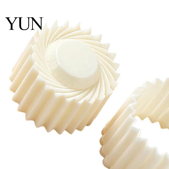 Mooncake Press Mold 2-in-1 Round Mold, Double Ended Pastry with Scallop And Sandwich Maker Spiral Embossing for DIY Baking, Handheld