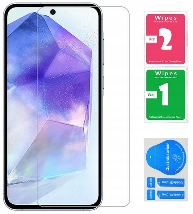 Case for Samsung Galaxy A55 5G ARMOR SLIDE RING REINFORCED CASE + 9H GLASS