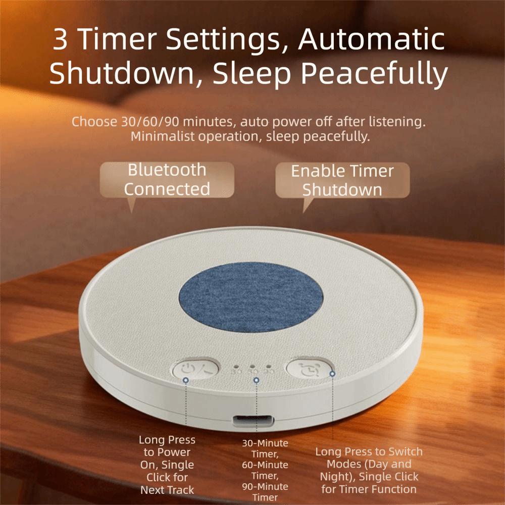 White Noise Sleep Aid Speaker Bluetooth 5.4 Wireless Sleeping Speaker Music Listening Artifact