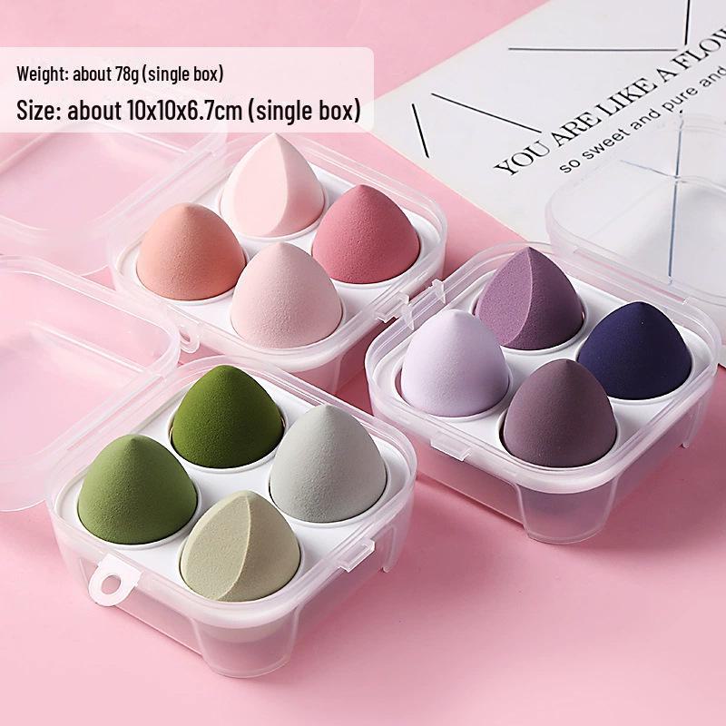 Beauty Makeup Sponge Set: Water Drop & Bevel Cut Powder Puffs
