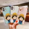 One Piece Straw Hat Luffy Case for iPhone 11 12 13 14 15 Pro Max Phone Cover for Samsung Galaxy A51 A12 A32 A52 Xiaomi Redmi 10 10C Casing