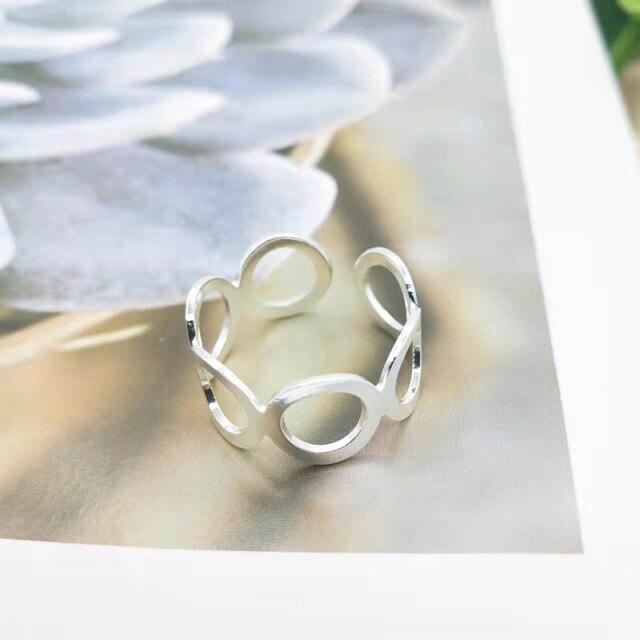 Ins античная родиевая цепочка в форме сердца с завитками геометрическая мужская манжета на костяшки пальцев открытая корейская мода женские украшения для вечеринок