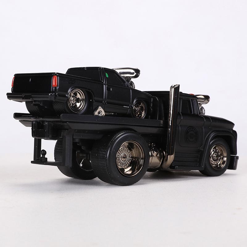 Майсто 1:64 MUSCLE TRANSPORTS 1966 Chevrolet C60 Бортовой/1993 Chevrolet 454 SS Пикап Металлическая Модель Автомобиля