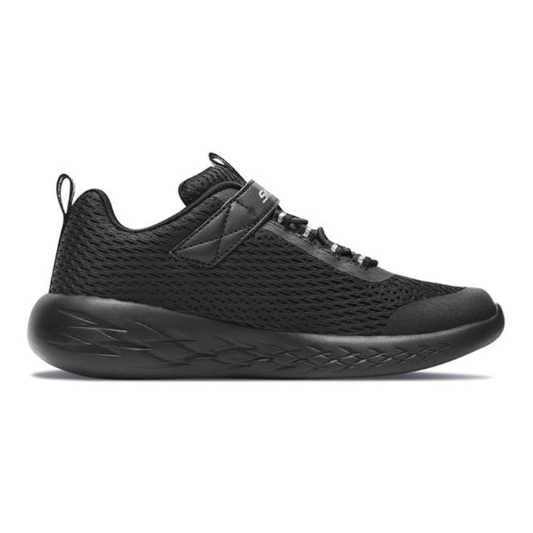 Skechers Go Run 600 на липучках, низкие, детские, для бега, детские кроссовки для бега, черные 82007L-BBK