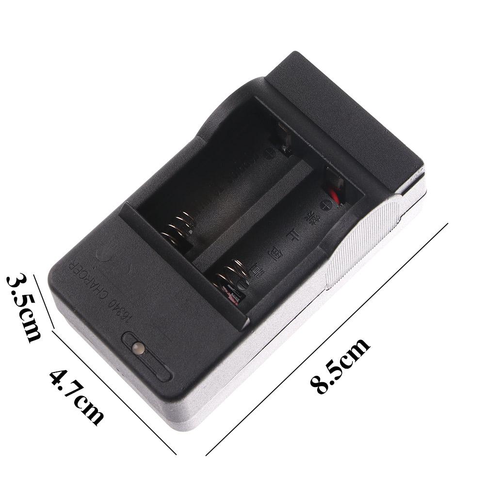 New 16340 CR123A Li-ion Battery Charger Wall Charger for LED Flashlight Rechargeable