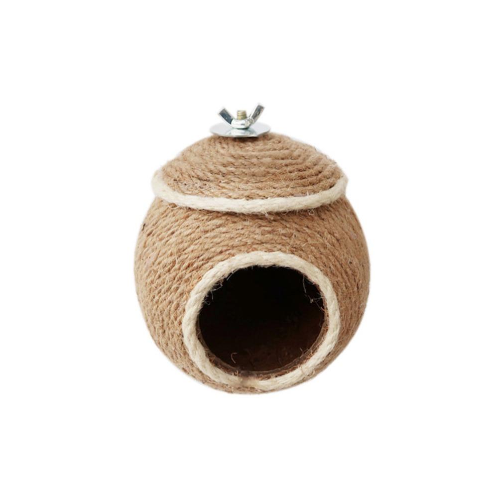 Wear Resistant Bird House Cage Toy Bite Resistant Bird Cage House  For Parrots Parakeet Hamster