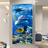 Abstract Underwater World Canvas Painting Animal Dolphin Fish Posters and Prints Wall Pictures Living Room Home Decor No Frame