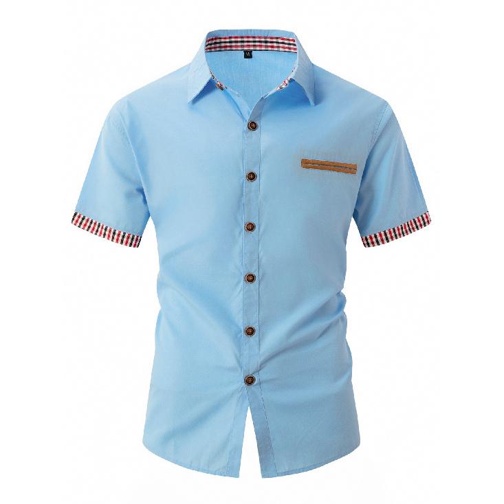 Летняя новая быстросохнущая рубашка поло с лацканами и карманом на пуговицах для мужчин, спортивная рубашка поло для фитнеса и повседневной работы, облегающая рубашка