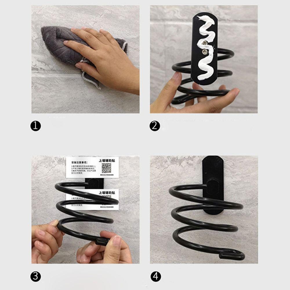 Free Salon&Hotel Bathroom&Toilet Storage Shelf Hair Dryer Holder Hair Dryer Rack Organizer Tool