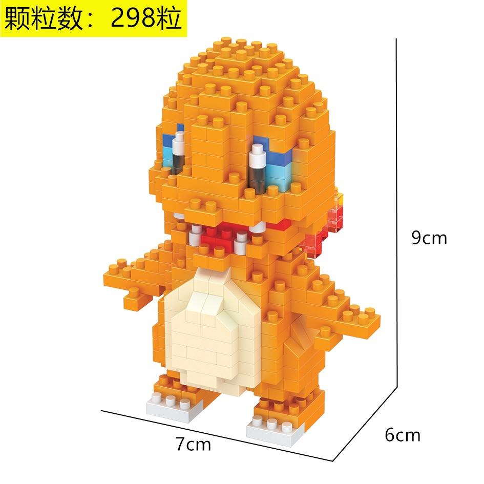 Pokemon Micro Building Blocks LBOYU Jigglypuff Gengar Mudkip Piplup Raichu Bulbasaur Pikachu Mini Brick Figures Toy  For Kids