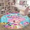 1pc Lalaloopsy2 Print Round Carpet Chair Round Carpet Suitable for Bedroom Living Room Home Decorative Carpet
