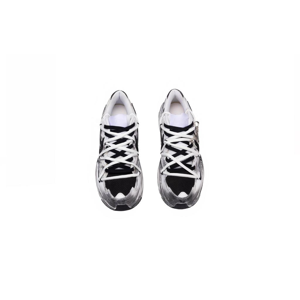 Nike Air Max Fusion Low top Running Shoes Unisex Black White CJ1670-102(Team1058)