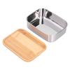 Bento Lunch Box 304 Stainless Steel Secure Bento Boxes with Lids for Students WorkersL