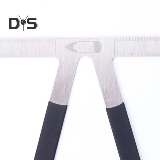 Измерительная линейка для бровей из нержавеющей стали, штангенциркуль золотого сечения для бровей, 3-точечная измерительная линейка, направляющая для микроблейдинга бровей, измерительный инструмент