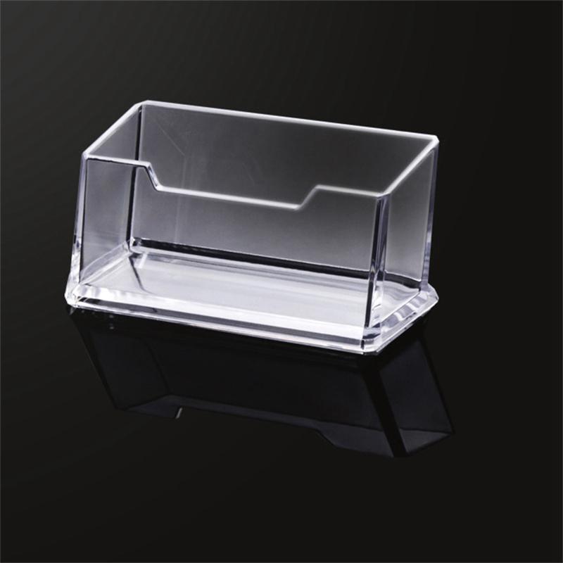 Card Storage Box Business Transparent Plastic Single Double Box Card Case Three-Layer Name Card Pedestal Desktop Card Pedestal