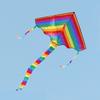 Large Beach Delta Kite for Adults and Kids Extremely Easy To Fly for Beginners Comes with 100m String Kite Handle