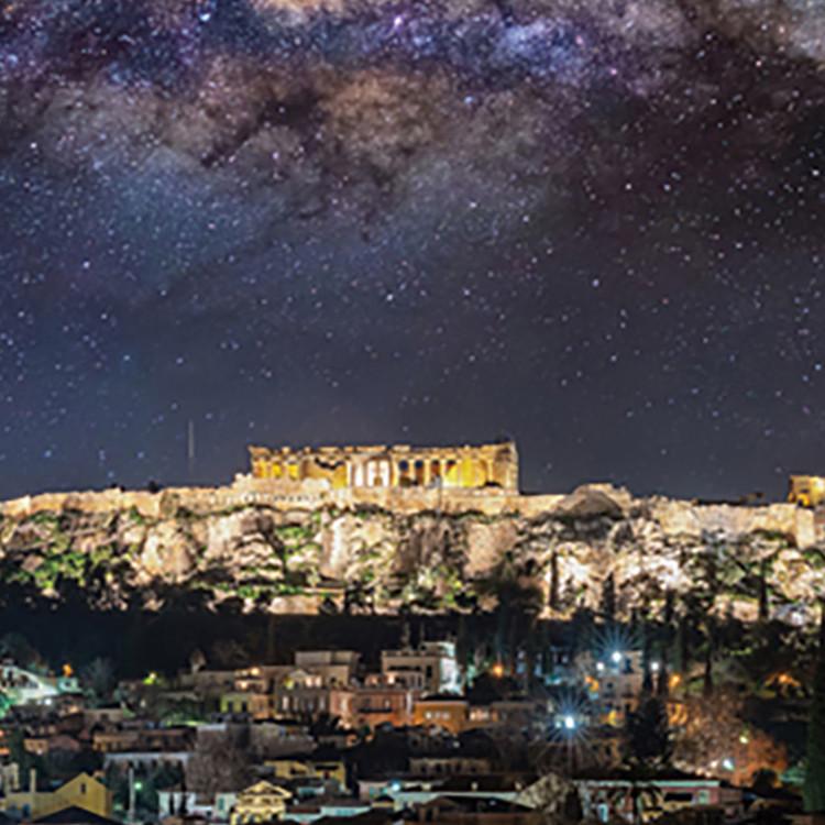 Пазл из 2000 деталей - Звездное ночное небо Парфенона (мини), популярная корейская головоломка