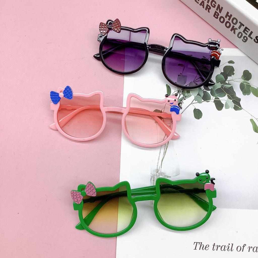 Fashion Children'S Sunglasses Cute Bow Cute Treasure Sunglasses Uv-Proof Children'S Boys And Girls Glasses