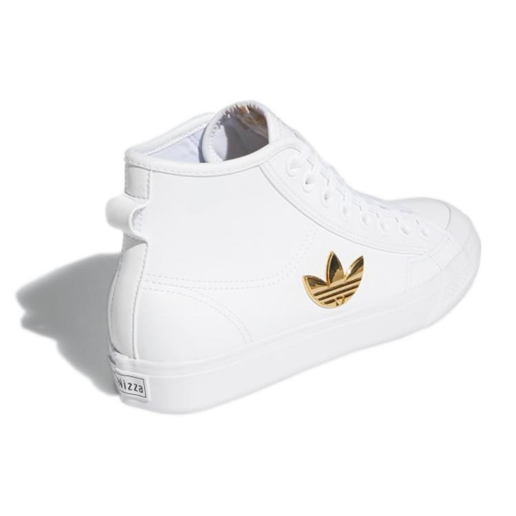 adidas Nizza Trefoil Hi Облачно-белый Золотой металлик Женские H01134