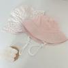 1-12Year Kids Fisherman Hat Pink Print Girl Baby Bucket Hats Cotton Breathable UV Protection Basin Cap Children Sunshade Visors