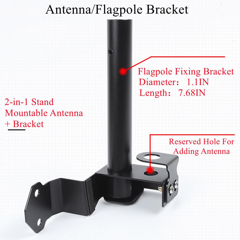 Автомобильное запасное колесо, кронштейн антенны, задняя дверь, кронштейн для флагштока, держатель для флагштока, подставка для Suzuki Jimny 2007-2017, экстерьер