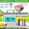 Автоматический пресс для масла из нержавеющей стали, светодиодный цифровой гидравлический пресс с контролем температуры, экстрактор арахиса с кунжутным маслом