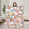 Bubu  Dudu Collage Blanket Adults  Flannel Throw Blanket For Living Room Super Soft Custom Quality Bedspread Gift