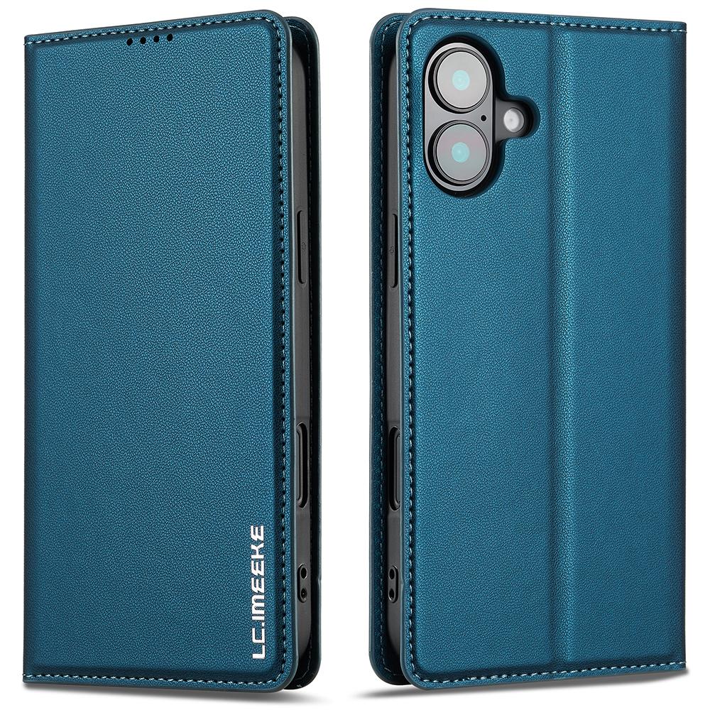 LC.IMEEKE L1 Series for iPhone 17 Case PU Leather Wallet Stand Protective Phone Cover