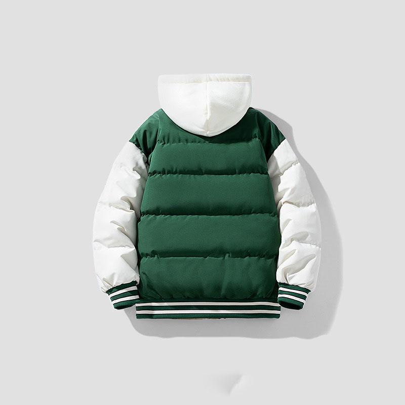 Мужская зимняя рабочая одежда большого размера, пуховик, теплая свободная одежда, короткая повседневная куртка с воротником на молнии для занятий спортом на открытом воздухе