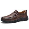 Outdoor Men's Casual Shoes Genuine Leather Mens Loafers Fashion Breathable Men Slip On Shoes Leisure Walk Hiking Shoes Moccasins