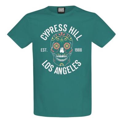 Amplified Футболка унисекс для взрослых с цветочным принтом и черепом Cypress Hill