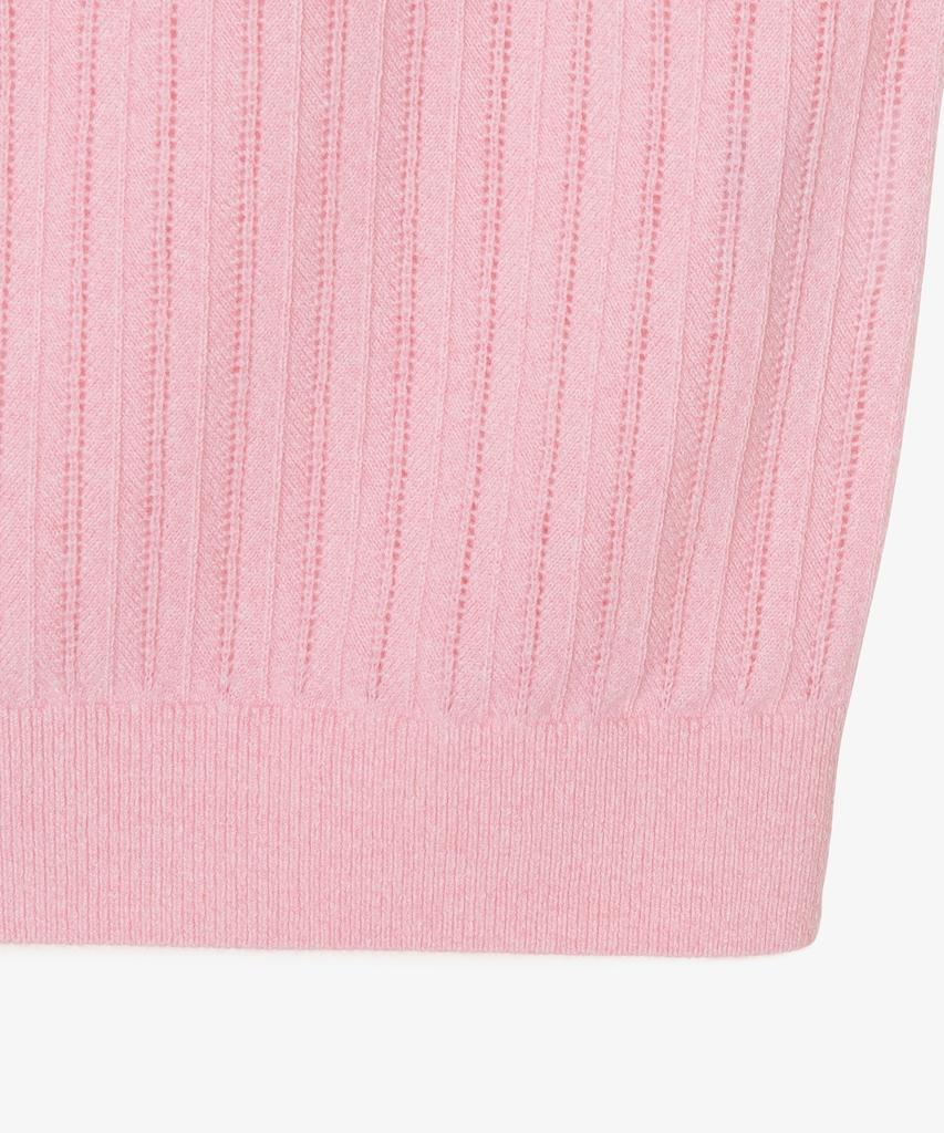 LACOSTE Women'S Scallop Sweater Polo Shirt Pf035E-56N Ady