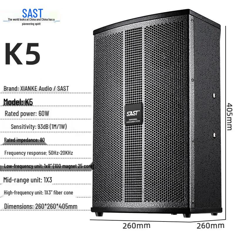 SAST K5V Dual 8-inch Conference Speaker System (CN version)
