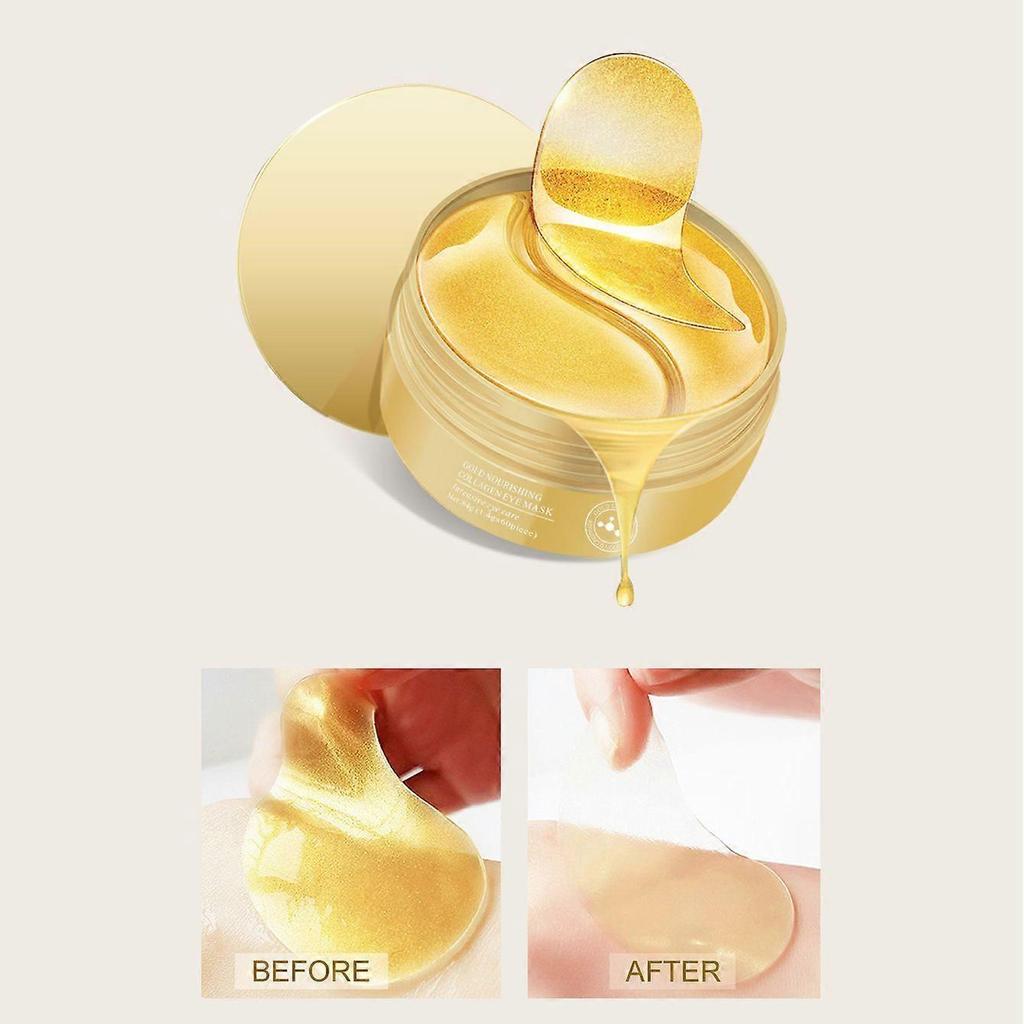 A1 Crystal Eye Mask 24 Gold Hydrogel Collagen Lightens Eye Lines and Dark Circles
