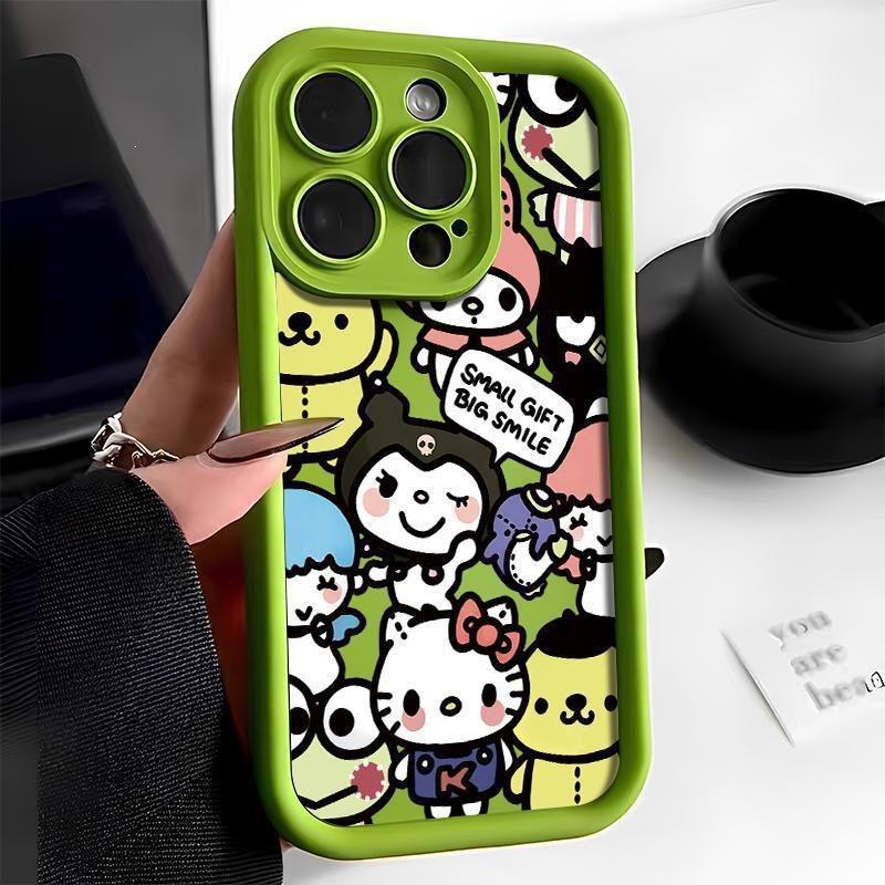 Взрывозащищенный TEMU/Xiyin/TikTok Sanlio TK кот Hello Kitty для Apple 16 чехол для мобильного телефона лестница