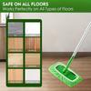 Reusable Mop Replacement Pad Set (4pcs Green), Washable & Durable, High Absorbency for Dry/Wet Cleaning, All - Season Mop Accessories