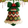 Набор для вязания крючком рождественского украшения Рождественский колокольчик Подвеска Набор для вязания Рукоделие для семейного досуга Осознанность