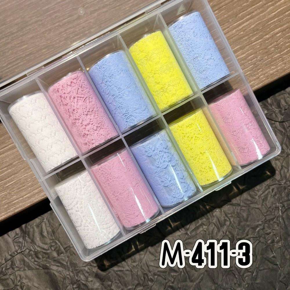Lace Design Nail Foils Black White Nail Decals Fashion Manicure Decals  Nail Decoration