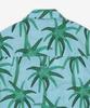 JACQUEMUS La Chemise Джинсовая рубашка с коротким рукавом - Принт Пальма Звезда Синий / 255Sh20116773Ej