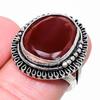 Carnelian Gemstone 925 Sterling Silver Jewelry Ring Size 7 B2y70