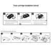 HP 307A CE740A Original 4-Color Toner Cartridge Set