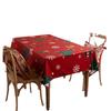 Flannel Print Red Christmas Snowflake Christmas Tree Tablecloth Coffee Table Tablecloth Table Cloth
