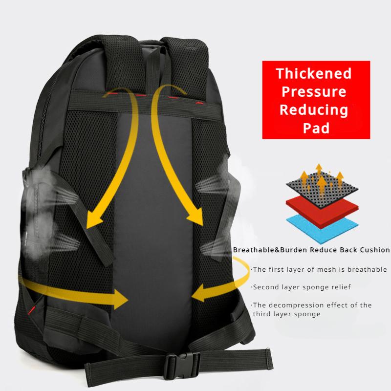 Рюкзаки большой емкости на открытом воздухе, 60 л/80 л. Износостойкая оксфордская дорожная сумка с двусторонней молнией. Унисекс. Спортивная сумка для отдыха. Сумка для багажа. Рюкзаки для студентов колледжа.