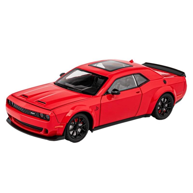 Car Model Alloy Dodge Srt Hellcat With Sound Light For Kids Playroom