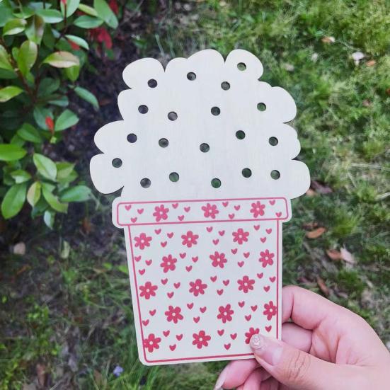 1/2/3Pcs Wooden Flower Arrangement Board DIY Handmade Flower Holder Nature Floral Plant