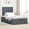 Maison Exclusive - Cadre de lit ottoman et matelas gris foncé 120x200 cm velours