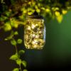 30LED Solar Fairy Lights Solar Charging Hanging Outdoor Lights Mason Jar Lid Lights  Porch Patio