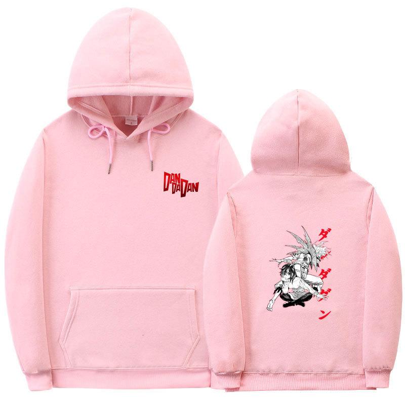 Аниме Дандадан Мужские Модные Худи Мужские Женские Толстовки с Капюшоном Хип-Хоп Повседневные Пуловеры Осень Мальчики Девочки Уличная Одежда Худи